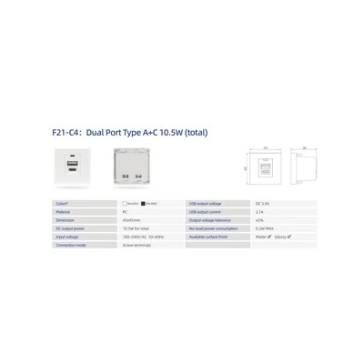Модуль живлення USB A USB C